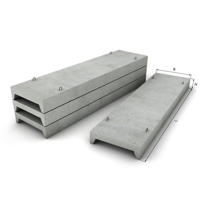 Монолитная ребристая плита перекрытия 4ПГ 6-5 АIV н